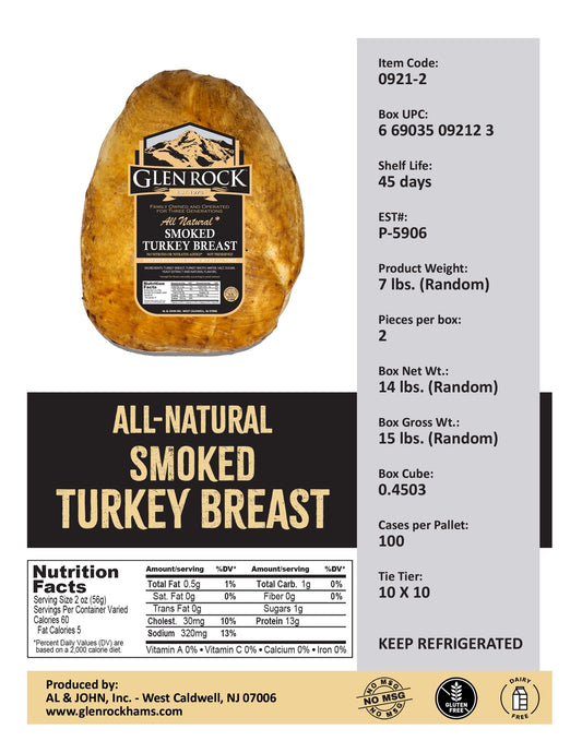 All Natural Smoked Turkey Breast