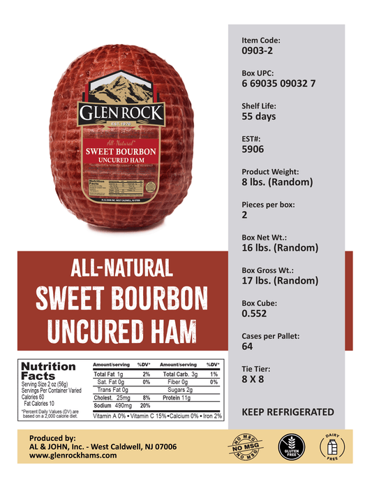 All Natural Sweet Bourbon Uncured Ham